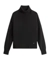 Woolrich Viscose And Silk Turtleneck Sweater In Black