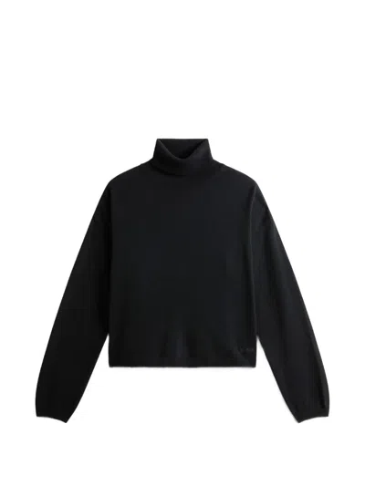 Woolrich Turtleneck Sweater In Black