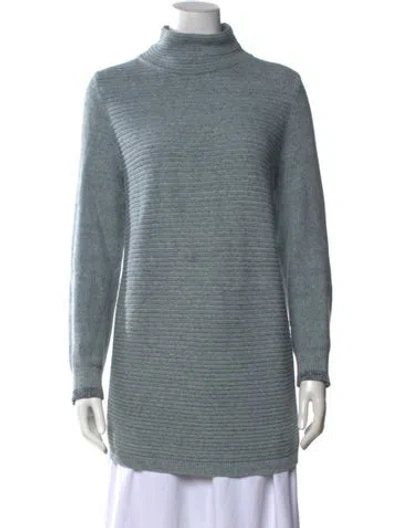 Pre-owned Woolrich Turtleneck Sweater In Blue