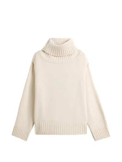 Woolrich Turtleneck Sweater In Neutrals