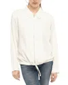 Woolrich Twill Fluid Lightweight Overshirt In White