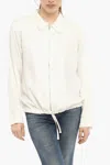 Woolrich Twill Fluid Lightweight Overshirt In White