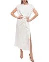 Woolrich Twill Solid Color Maxi Dress In White