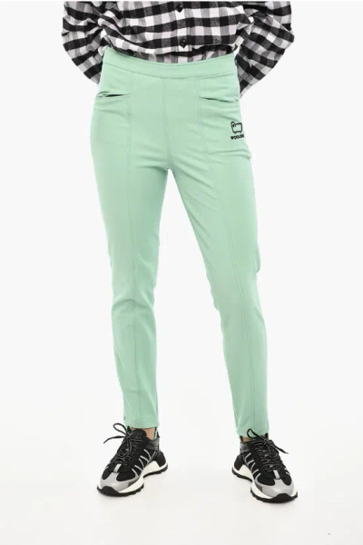 WOOLRICH TWILL SKINNY FIT STIRRUP PANTS