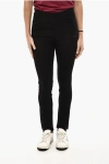Woolrich Twill Skinny Fit Stirrup Pants In Black
