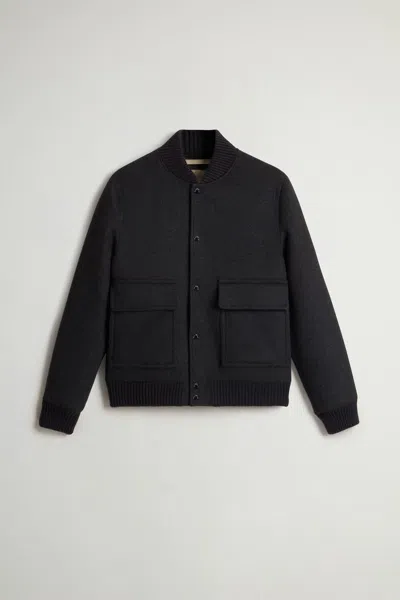 WOOLRICH WOOLRICH TWILL WOOL MILES BOMBER