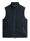 Woolrich Two Layers Sailing Vest In Blue