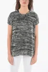 Woolrich Two-tone Crew-neck Maxi Sweater In Black