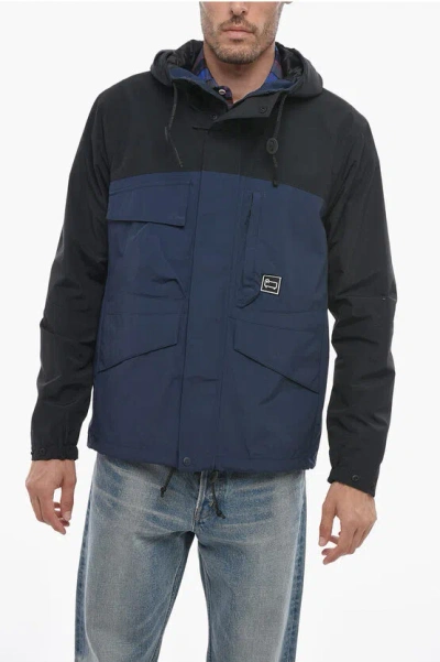 Woolrich Two-tone Mountain Stroll Utility Jacket With Hood In Multi
