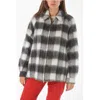 Woolrich Two-tone Tartan Motif Overshirt With Zip Closure