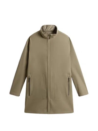 Woolrich Two-layer Overcoat In Neutral