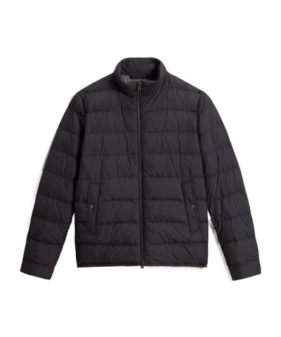 Woolrich Ultrafine Fiber Lightweight Down Jacket In Black