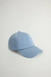 Woolrich Logo-embroidered Baseball Cap In Blue