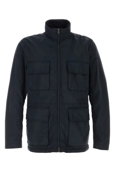 WOOLRICH WOOLRICH NAVY BLUE POLYESTER URBAN FIELD JACKET