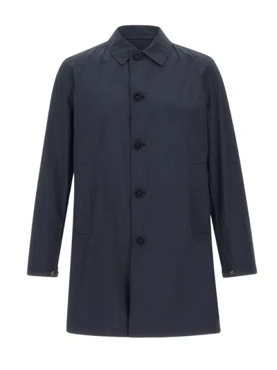 Woolrich Urban Lamar Trench Coat In Blue