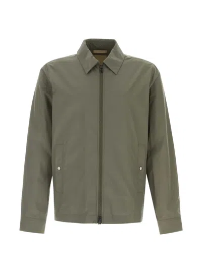Woolrich Urban Timber Zip Overshirt In Green