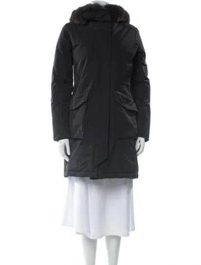 Pre-owned Woolrich Utility Jacket In Black