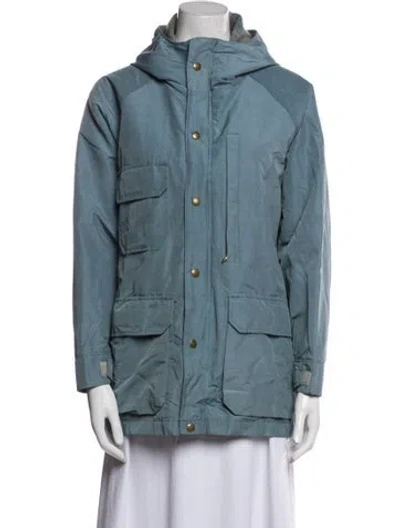 Pre-owned Woolrich Utility Jacket In Blue