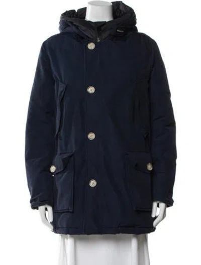 Pre-owned Woolrich Utility Jacket In Blue