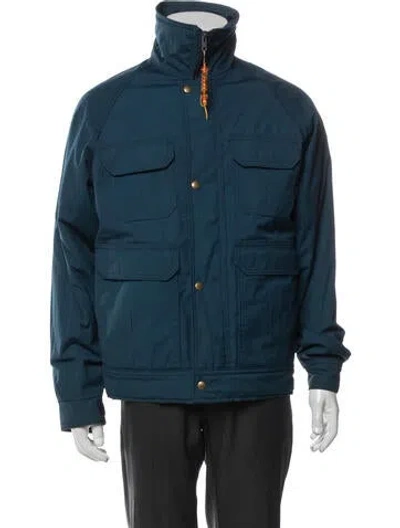 Pre-owned Woolrich Utility Jacket In Blue