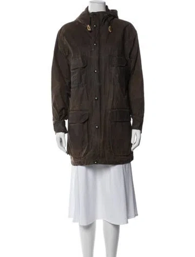 Pre-owned Woolrich Utility Jacket In Brown
