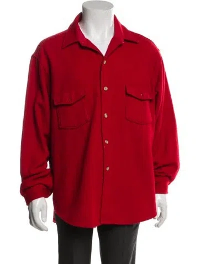 Pre-owned Woolrich Utility Jacket In Red