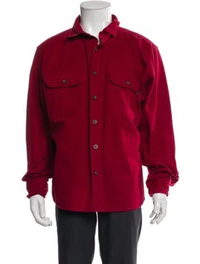Pre-owned Woolrich Utility Jacket In Red