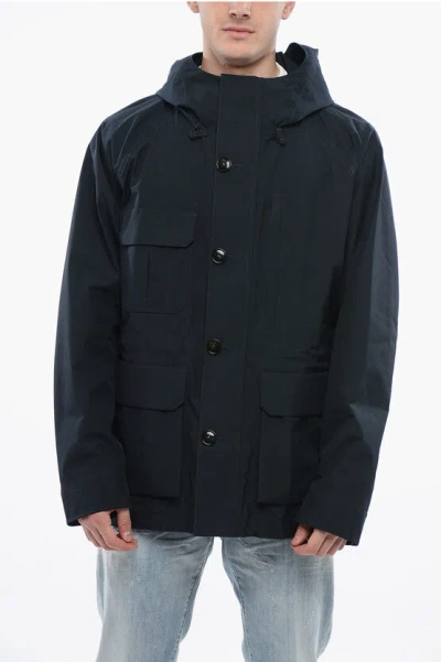 Woolrich Utility Mountain Raincoat With Drawstrings