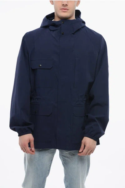 Woolrich Utility Mountain Raincoat With Drawstrings