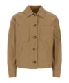 Woolrich Utility Overshirt Jacket In Neutral