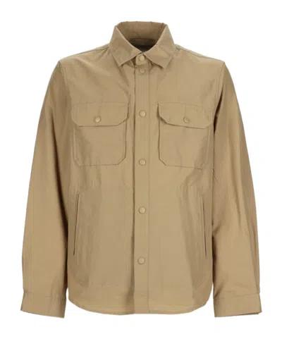 Woolrich Utility Overshirt In Sand