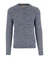 Woolrich Men Navy Blue V-neck Pullover, Xl Luxury Sweaters & Knitwear For Men Darveys In Gray
