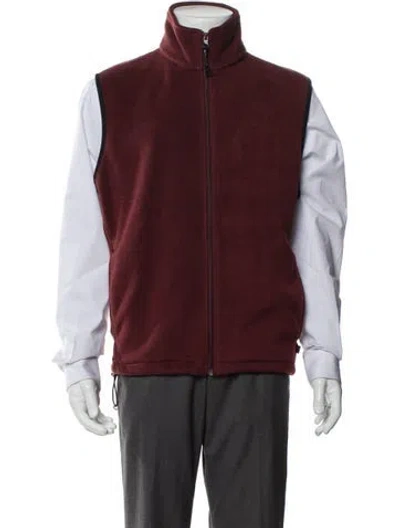 Pre-owned Woolrich Vest In Burgundy