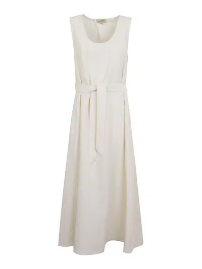 Woolrich Vestido Midi - Crema In White