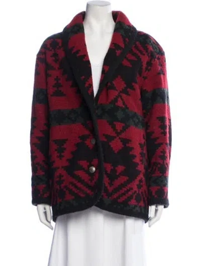 Pre-owned Woolrich Vintage Wool Jacket In Red
