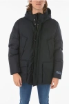 WOOLRICH VIRGIN WOOL 4 POCKETS LP MOUNTAIN DOWN JACKET WITH FRONT CLO