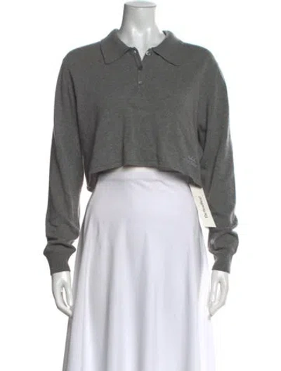 Pre-owned Woolrich Virgin Wool Crew Neck Sweater W/ Tags In Gray