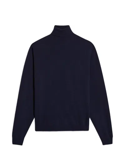 Woolrich Virgin-wool Turtleneck Sweater In Blue