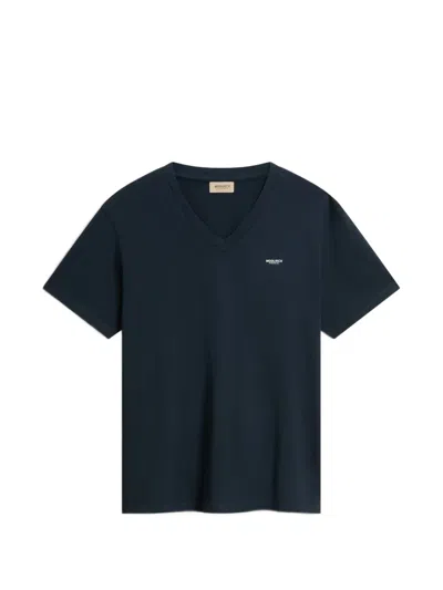 Woolrich V-neck T-shirt In Multi