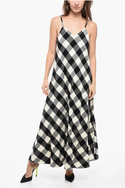 Woolrich W's Archive Check Long Dress In Black