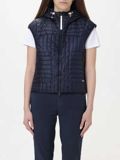 Woolrich Waistcoat  Woman Color Gnawed Blue