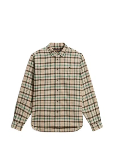 Woolrich Warren Check-flannel Shirt In Multi