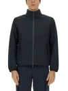 Woolrich Waterproof Bomber Jacket In Black