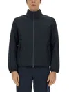 Woolrich Sailing Zipped Bomber Jacket In Blue