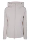 Woolrich Waterproof Hooded Jacket In Neutral