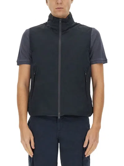 Woolrich Waterproof Vest In Blue