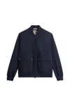 Woolrich Wesley Bomber Jacket In Blue