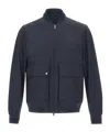 Woolrich Wesley Bomber Jacket In Blue