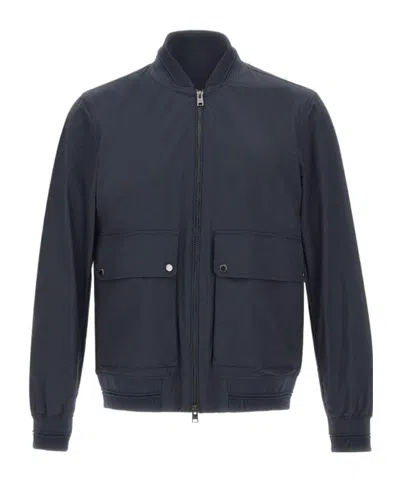 Woolrich Wesley Bomber Jacket In Blue