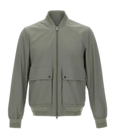 Woolrich Wesley Bomber Jacket In Gray
